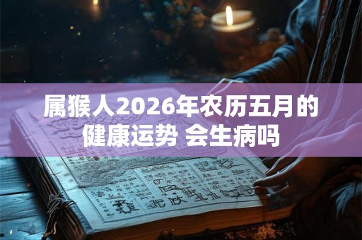 属猴人2026年农历五月的健康运势 会生病吗