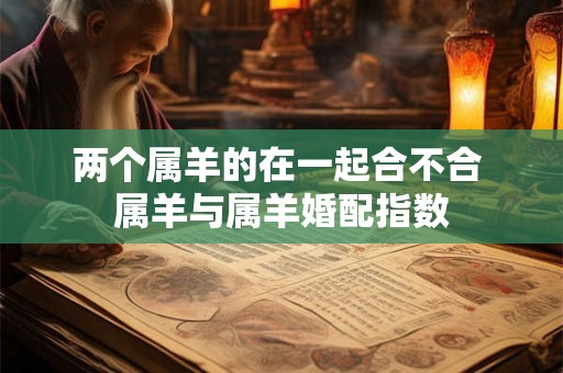 两个属羊的在一起合不合 属羊与属羊婚配指数 两个属羊的在一起合不合 属羊与属羊婚配指数