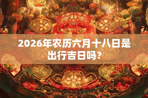 2026年农历六月十八日是出行吉日吗? 2026年农历六月十八日是出行吉日吗?