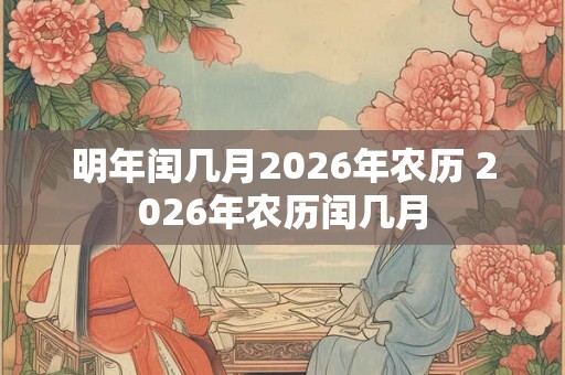 明年闰几月2026年农历 2026年农历闰几月