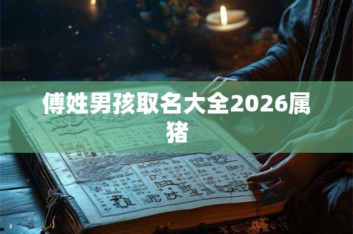 傅姓男孩取名大全2026属猪