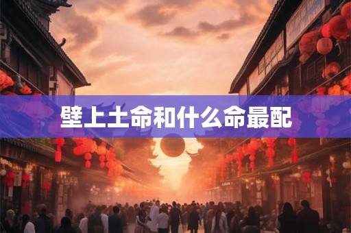 壁上土命和什么命最配