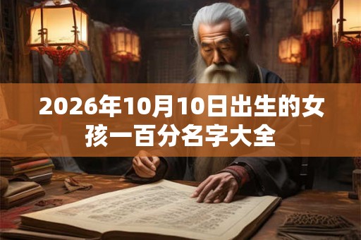 2026年10月10日出生的女孩一百分名字大全