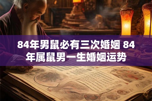 84年男鼠必有三次婚姻 84年属鼠男一生婚姻运势