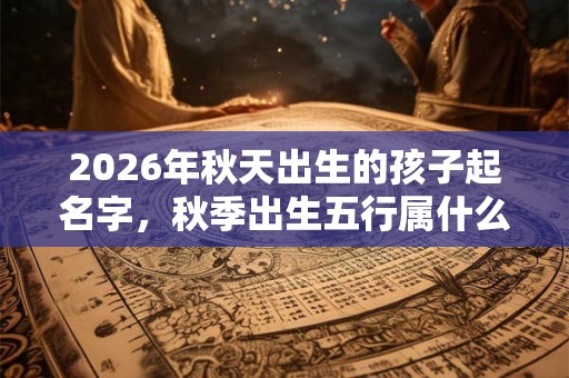 2026年秋天出生的孩子起名字，秋季出生五行属什么？