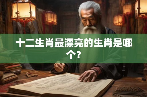 十二生肖最漂亮的生肖是哪个？