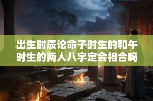 出生时辰论命子时生的和午时生的两人八字定会相合吗？
