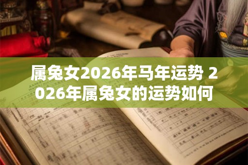 属兔女2026年马年运势 2026年属兔女的运势如何
