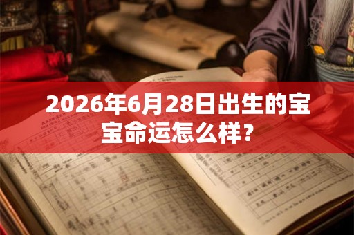 2026年6月28日出生的宝宝命运怎么样？