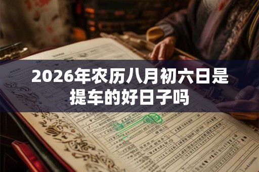 2026年农历八月初六日是提车的好日子吗