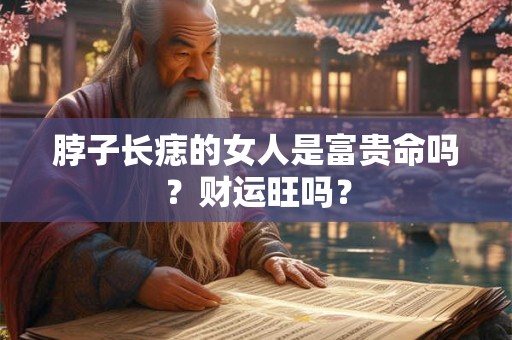 脖子长痣的女人是富贵命吗？财运旺吗？