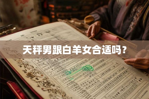 天秤男跟白羊女合适吗? 天秤男跟白羊女合适吗?