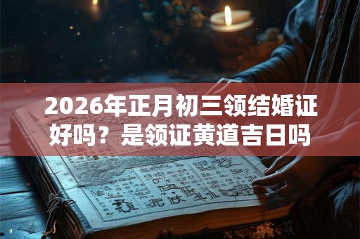 2026年正月初三领结婚证好吗？是领证黄道吉日吗