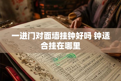 一进门对面墙挂钟好吗 钟适合挂在哪里