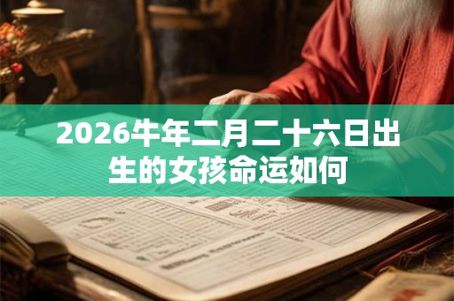 2026牛年二月二十六日出生的女孩命运如何