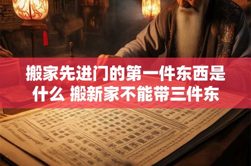 搬家先进门的第一件东西是什么 搬新家不能带三件东西
