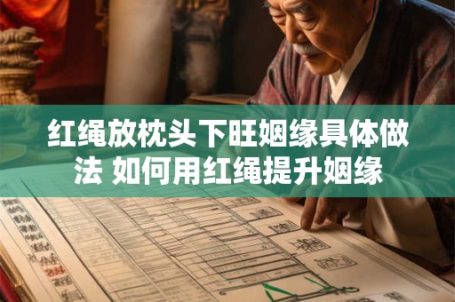 红绳放枕头下旺姻缘具体做法 如何用红绳提升姻缘