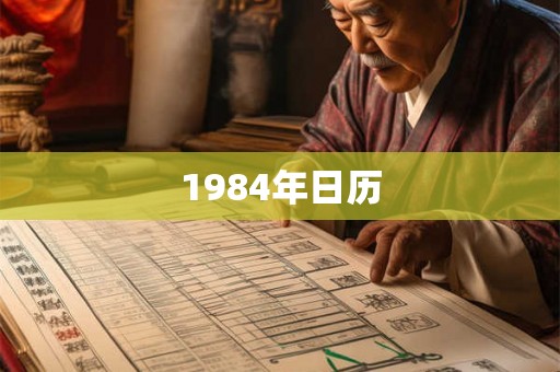 1984年日历 1984年日历