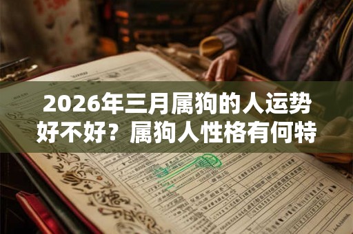 2026年三月属狗的人运势好不好？属狗人性格有何特征？