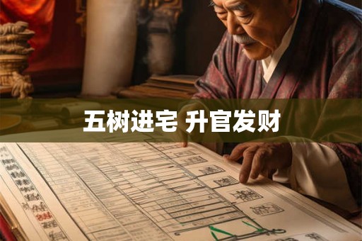 五树进宅 升官发财