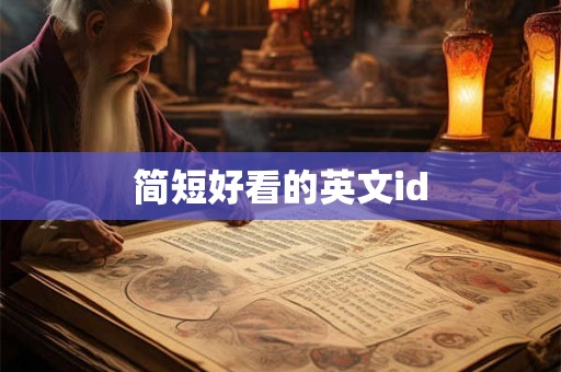 简短好看的英文id