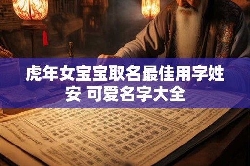 虎年女宝宝取名最佳用字姓安 可爱名字大全