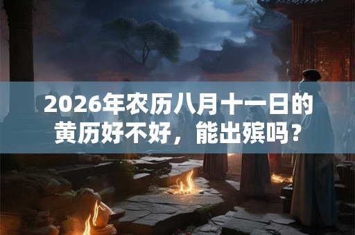 2026年农历八月十一日的黄历好不好,能出殡吗? 2026年农历八月十一日的黄历好不好,能出殡吗?