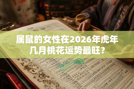 属鼠的女性在2026年虎年几月桃花运势最旺？