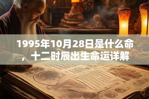 1995年10月28日是什么命,十二时辰出生命运详解 1995年10月28日是什么命,十二时辰出生命运详解