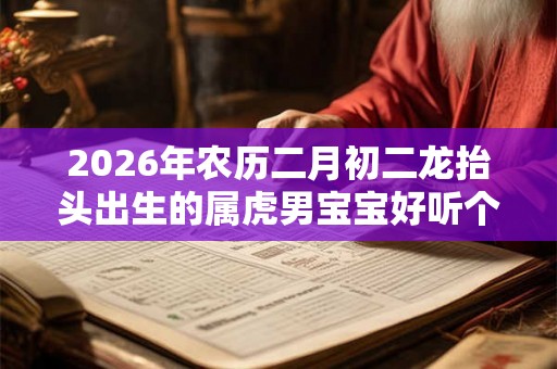 2026年农历二月初二龙抬头出生的属虎男宝宝好听个性的名字