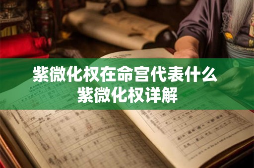 紫微化权在命宫代表什么 紫微化权详解 紫微化权在命宫代表什么 紫微化权详解