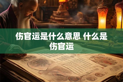伤官运是什么意思 什么是伤官运 伤官运是什么意思 什么是伤官运