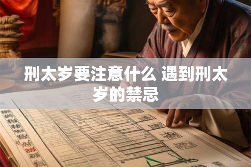 刑太岁要注意什么 遇到刑太岁的禁忌
