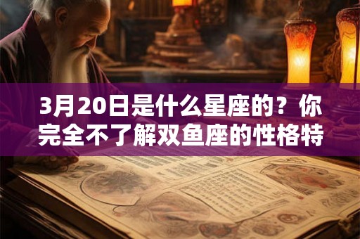 3月20日是什么星座的？你完全不了解双鱼座的性格特点！