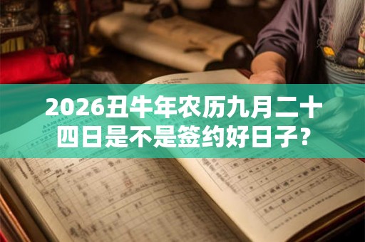 2026丑牛年农历九月二十四日是不是签约好日子？