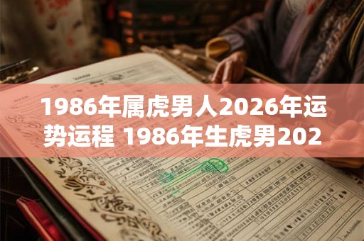 1986年属虎男人2026年运势运程 1986年生虎男2026年运势如何