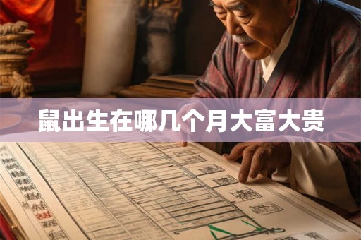鼠出生在哪几个月大富大贵