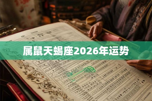 属鼠天蝎座2026年运势