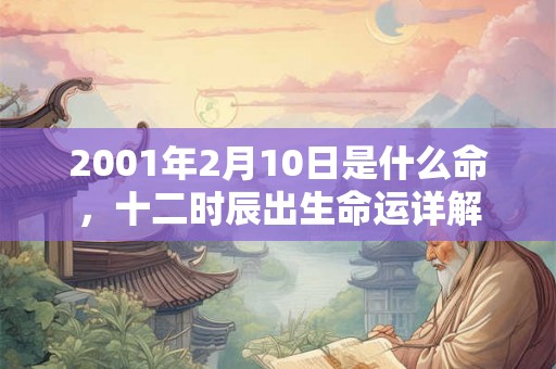 2001年2月10日是什么命，十二时辰出生命运详解