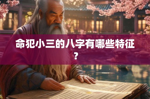 命犯小三的八字有哪些特征？