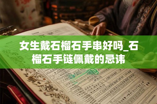女生戴石榴石手串好吗_石榴石手链佩戴的忌讳