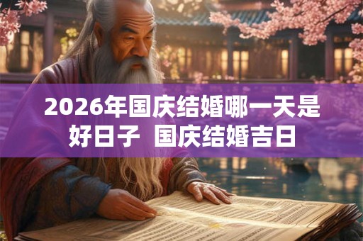 2026年国庆结婚哪一天是好日子  国庆结婚吉日