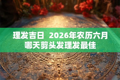 理发吉日  2026年农历六月哪天剪头发理发最佳