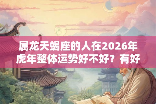 属龙天蝎座的人在2026年虎年整体运势好不好？有好运吗？
