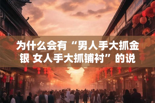 为什么会有“男人手大抓金银 女人手大抓铺衬”的说法 为什么会有“男人手大抓金银 女人手大抓铺衬”的说法
