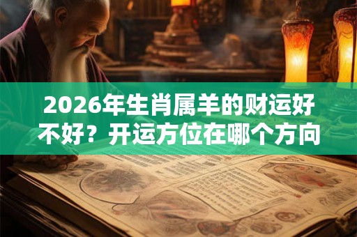 2026年生肖属羊的财运好不好？开运方位在哪个方向？