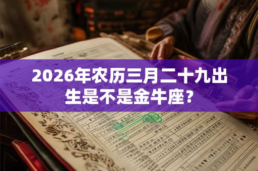 2026年农历三月二十九出生是不是金牛座? 2026年农历三月二十九出生是不是金牛座?