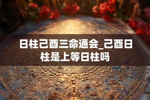 日柱己酉三命通会_己酉日柱是上等日柱吗