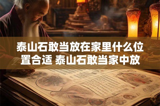 泰山石敢当放在家里什么位置合适 泰山石敢当家中放哪儿最合适 泰山石敢当放在家里什么位置合适 泰山石敢当家中放哪儿最合适