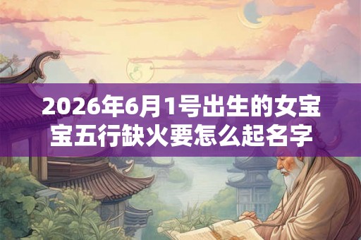 2026年6月1号出生的女宝宝五行缺火要怎么起名字